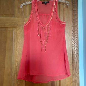 Heart Soul, Size Small, Coral with beading